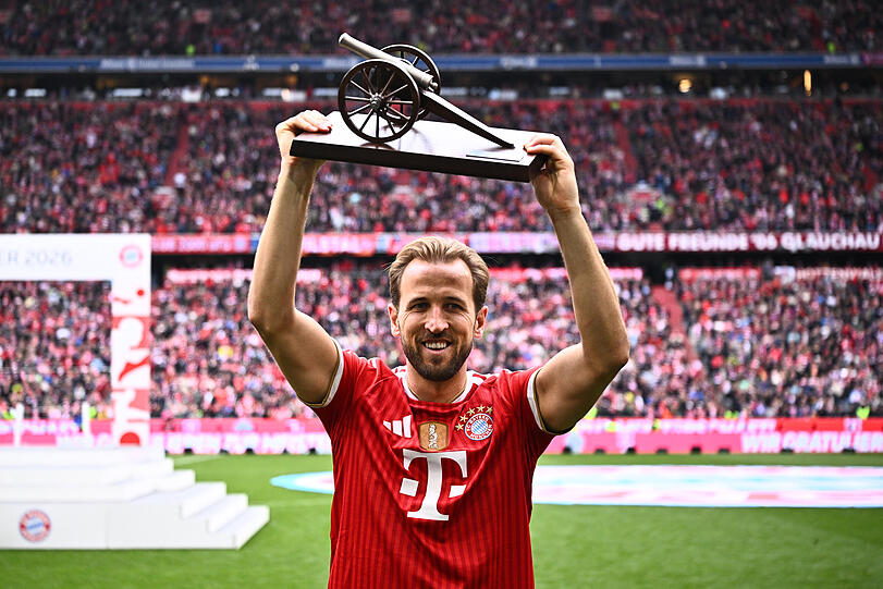 Mit 36 Saisontreffern holt sich Harry Kane zum dritten Mal in Folge die Torj&auml;gerkanone.