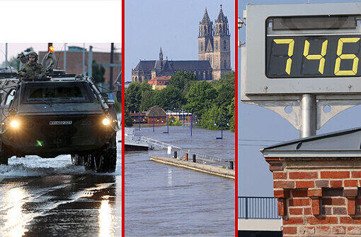 Die aktuellen Hochwasser-Bilder aus Magdeburg