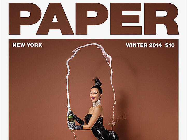 Kim Kardashian als Cover-Girl der November-Ausgabe von "Paper"