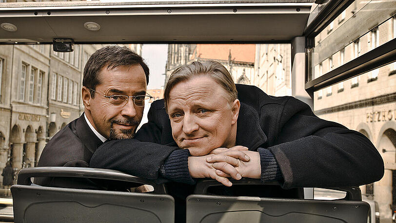 Professor Karl-Friedrich Boerne (Jan Josef Liefers, li.) und Frank Thiel (Axel Prahl) ermitteln im "Tatort" aus Münster Professor Karl-Friedrich Boerne (Jan Josef Liefers, li.) und Frank Thiel (Axel Prahl) ermitteln im "Tatort" aus Münster