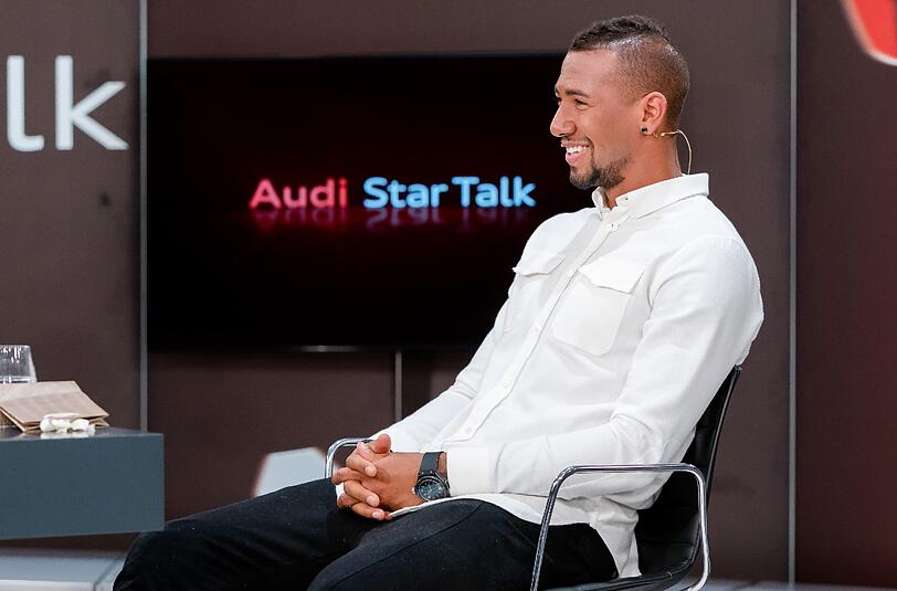 Bayern-Star Jerome Boateng war am Mittwochabend zu Gast im Audi Star Talk.