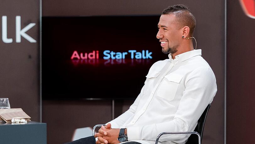 Bayern-Star Jerome Boateng war am Mittwochabend zu Gast im Audi Star Talk. Bayern-Star Jerome Boateng war am Mittwochabend zu Gast im Audi Star Talk.