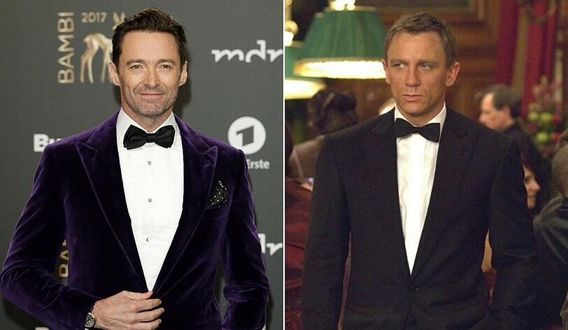 Hugh Jackman (links) hätte als James Bond durchaus mit Daniel Craig mithalten können.