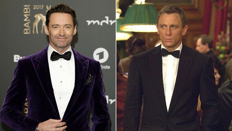 Hugh Jackman (links) hätte als James Bond durchaus mit Daniel Craig mithalten können.