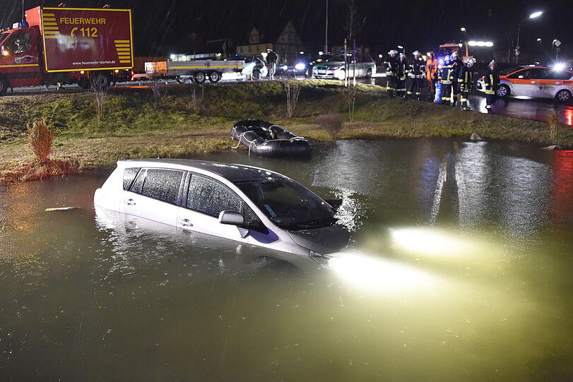 Die "Pfütze" war leider ein tieferer Weiher.