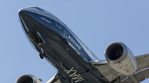 Eine Boeing 737 MAX 7. Mit dem Flugzeugmodell fing die Krise beim US-Flugzeugbauer an.