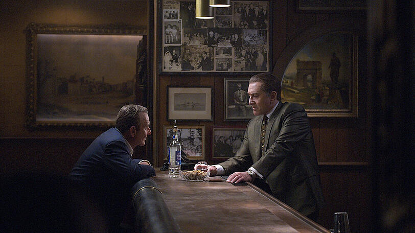 Szene aus "The Irishman" mit Joe Pesci und Robert De Niro