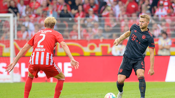 Matthijs de Ligt war gegen Union Berlin der Fels in der Brandung der Bayern-Abwehr.
