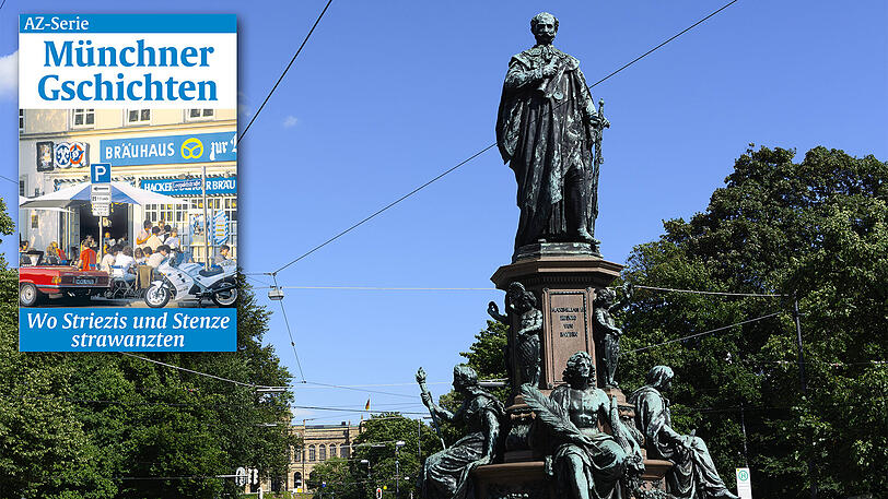Das Maxmonument in der Maximilianstraße, wo&rsquo;s Anfang der 50er zu einer denkwürdigen Szene kam.