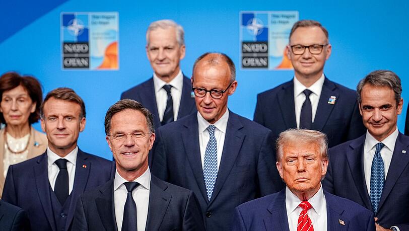 Trump und seine europäischen Verbündeten: Zunächst halten sie zusammen.