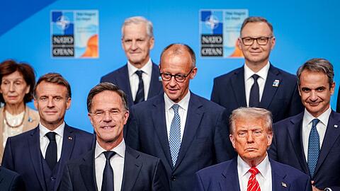 Trump und seine europäischen Verbündeten: Zunächst halten sie zusammen.