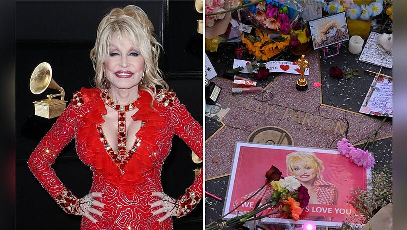 Dolly Partons Stern auf dem Walk of Fame muss ausgetauscht werden. Dolly Partons Stern auf dem Walk of Fame muss ausgetauscht werden.