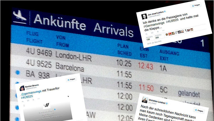 Viele Menschen trauern um die Verstorbenen beim Flugzeugabsturz in Südfrankreich. Viele Menschen trauern um die Verstorbenen beim Flugzeugabsturz in Südfrankreich.