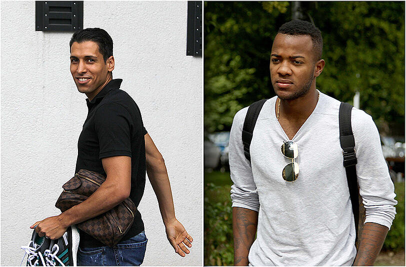 Eine Verpflichtung ist schon fix, die andere kurz vor dem Abschluss: Karim Matmour (l.) und Victor Andrade.