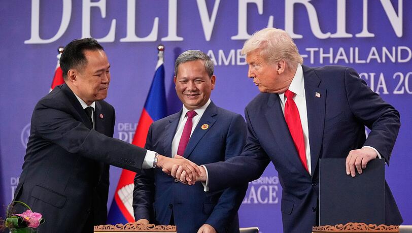 Trump hatte schon im Juli in dem Konflikt vermittelt. Trump hatte schon im Juli in dem Konflikt vermittelt.