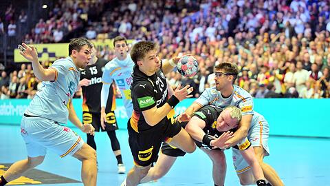 War bester deutscher Werfer gegen Spanien: Renars Uscins.