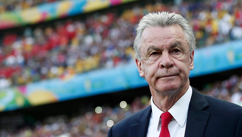 Ottmar Hitzfeld während der WM beim Spiel der Schweiz gegen Frankreich. Ottmar Hitzfeld während der WM beim Spiel der Schweiz gegen Frankreich.