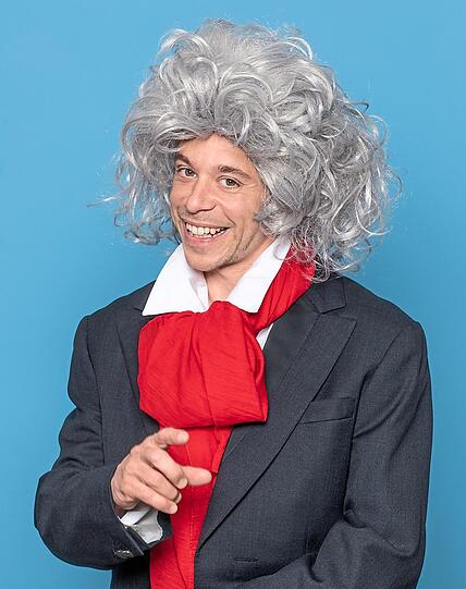 Tobias Krell alias Checker Tobi als Beethoven.