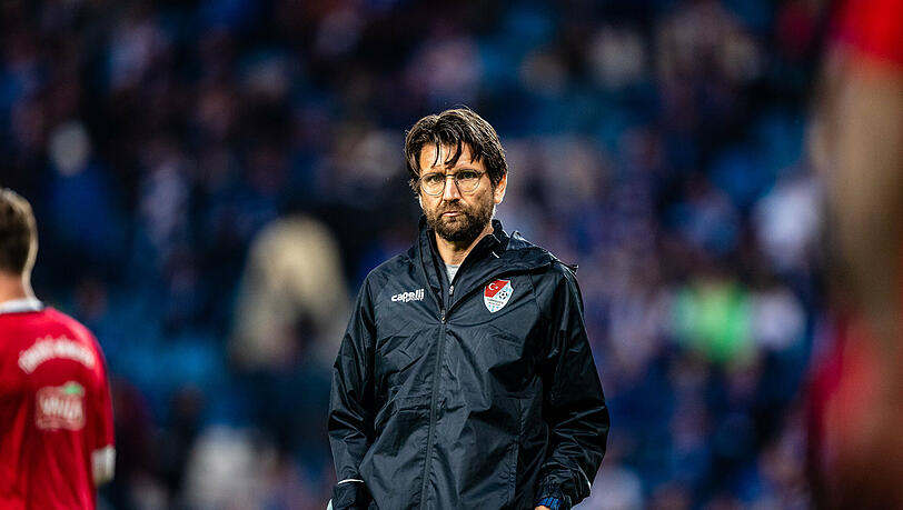 Türkgücü-Trainer Peter Hyballa in Magdeburg.