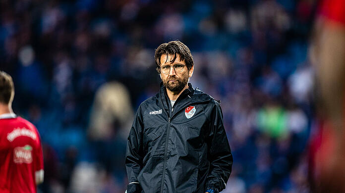Türkgücü-Trainer Peter Hyballa in Magdeburg.