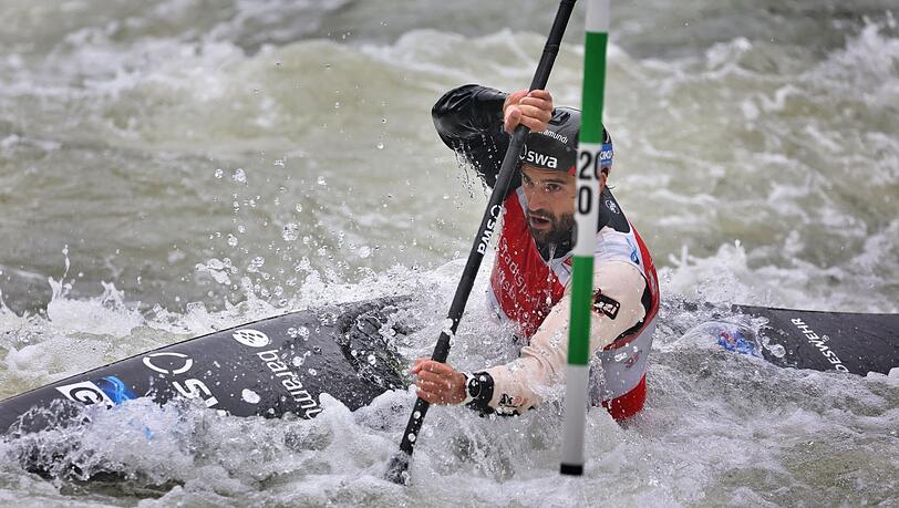 Hannes Aigner aus Deutschland in Aktion.
