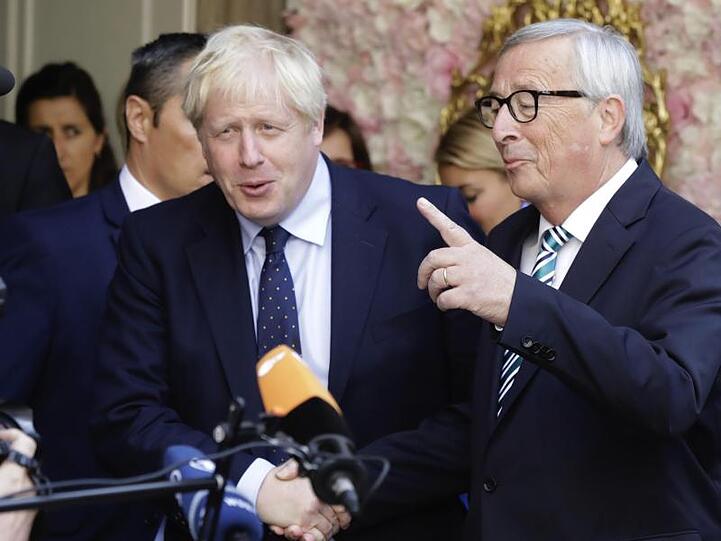 Trafen sich Anfang der Woche zu einem Gespräch: Boris Johnson (l.) und Jean-Claude Juncker.