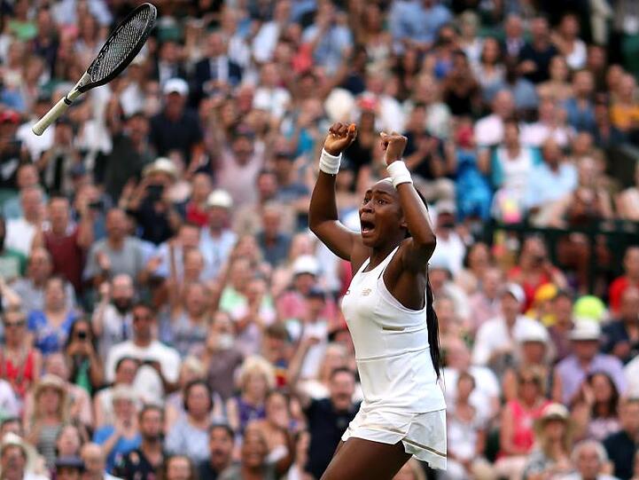 Cori Gauff erreichte das Wimbledon-Achtelfinale.