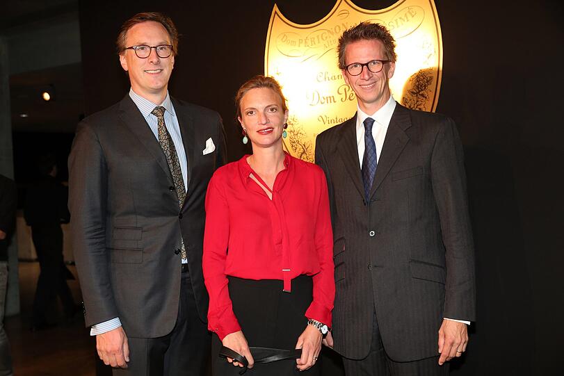 Maximilian Freiherr von Gagern mit Ehefrau Irina und Prinz Manuel von Bayern
