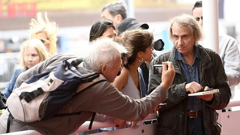 Michel Houellebecq auf dem Filmfestival San Sebastian 2019. Michel Houellebecq auf dem Filmfestival San Sebastian 2019.