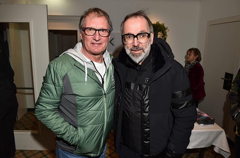 Ehemaliger Skirennläufer und Olympiasieger Franz Klammer mit Starkoch Norbert Niederkofler