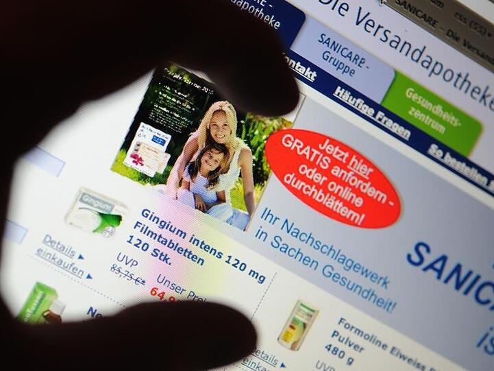Webseite einer Online-Apotheke: Gesundheitsminister Jens Spahn (CDU) wird auf ein Verbot des Versandhandels mit Medikamenten verzichten.