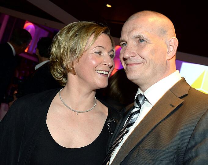 Claudia Pechstein und ihr neuer Partner Matthias Große