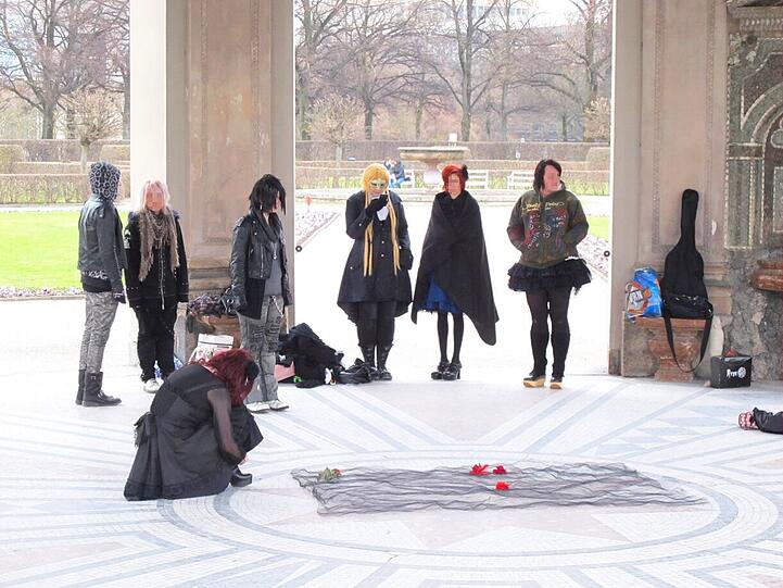 Was passiert hier im Hofgarten?