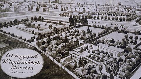 12. Juni 1921: Vor 100 Jahren wird der heutige Taxispark in Gern als Erholungspark für Münchner Kriegsbeschädigte eröffnet.