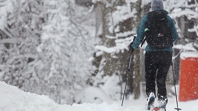 Ein Skitourengeher ist in Schönau am Königssee unterwegs. Eine umfassende Tourenplanung dafür sei wichtig, sagt Stefan Winter vom DAV.