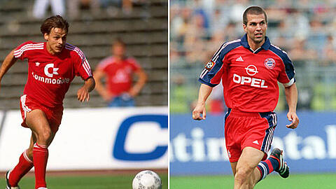 Olaf Thon (links) und Markus Babbel lassen sich das All-Start-Match gegen Manchester United nicht entgehen.
