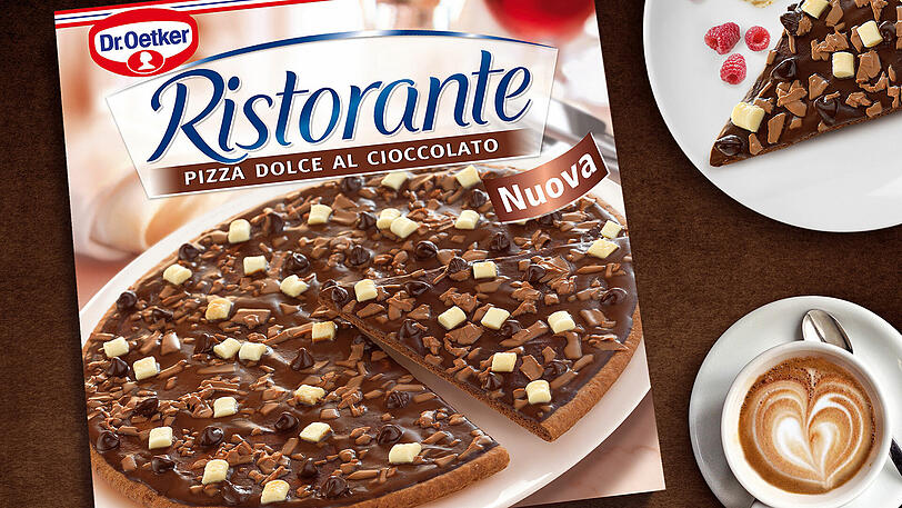 Eine Pizza voller Schokolade: Dr. Oetkers verrücktes neues Dessert.