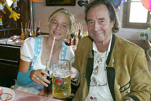 Glückliche Momente mit Tochter Tracy.