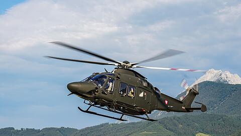 Das Bundesheer stellte zwei Helikopter zur Verf&uuml;gung.