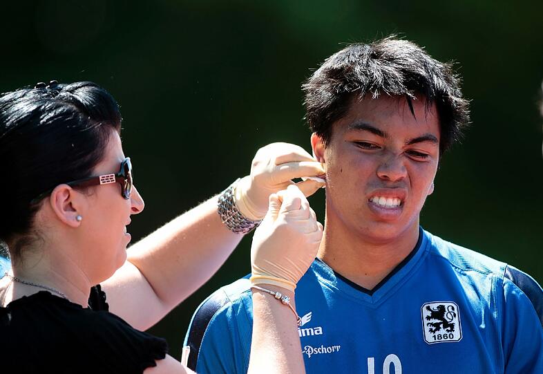 Hier beim Laktat-Test: Bobby Wood traf beim Test im Amerang zweimal