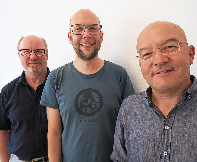 Werner Ehlen, Johannes Elas und Kunibert Herzing (v.l.)