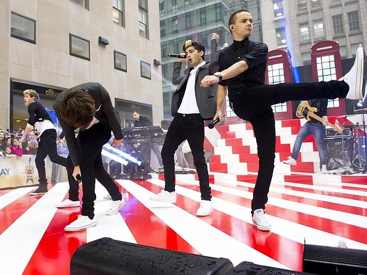 One Direction bei einem Auftritt in NBCs "Today"-Show