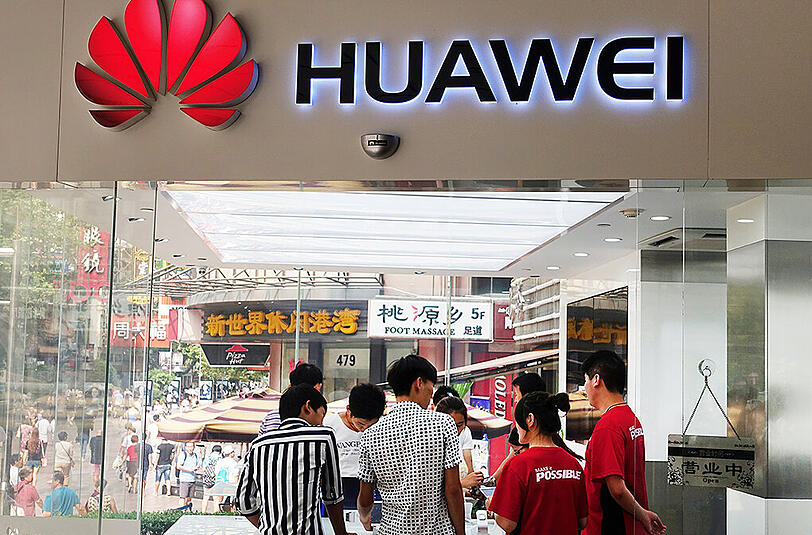 Huawei-Filiale im chinesischen Shanghai. Foto: Jens Kalaene