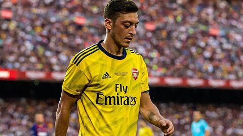 Mesut Özil vor wenigen Tagen während eines Testspiels in Barcelona