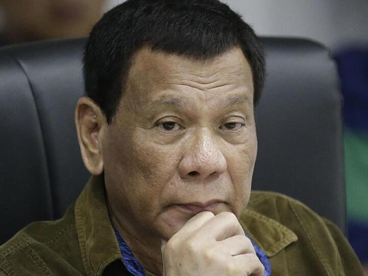 Der philippinische Präsident Rodrigo Duterte: "Ihr seid da - sagt uns, wie wir uns verhalten sollen."