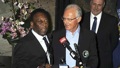 Pelé (l.) und Franz Beckenbauer in New York vor einigen Jahren