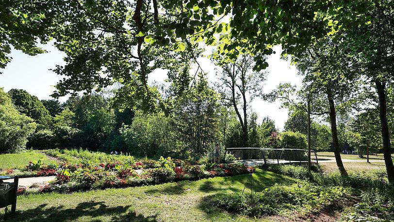 Der Rosengarten - ein herrlicher Landschaftspark. Der Rosengarten - ein herrlicher Landschaftspark.