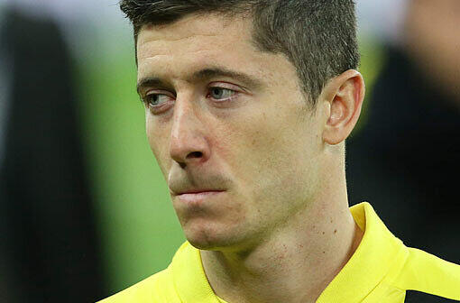 Enttäuscht: Dortmunds Stürmer Robert Lewandowski will zum FC Bayern