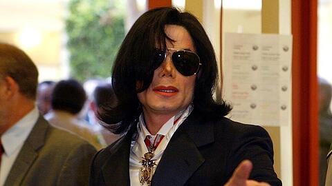 Michael Jackson bei einem Gerichtstermin im Jahr 2009