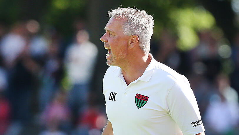 Trainer des 1. FC Schweinfurt 05: Gerd Klaus.
